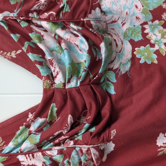 Free People Ginger Snap Crossback Floral NWOT Top - Picture 4 of 8